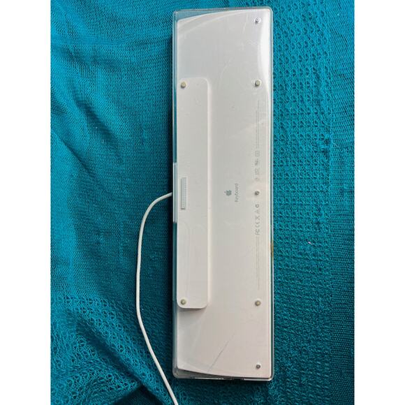 apple keyboard M9034LL/A white clear wired USB - Picture 10 of 12